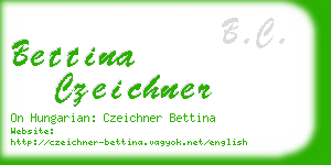 bettina czeichner business card